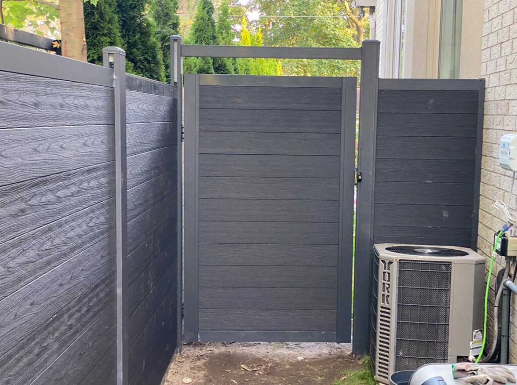 Composite Fence Gates Installed in Barrie