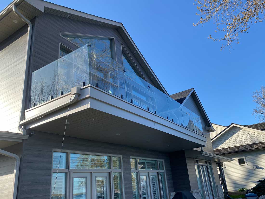 Frameless Glass Railings installed in Barrie