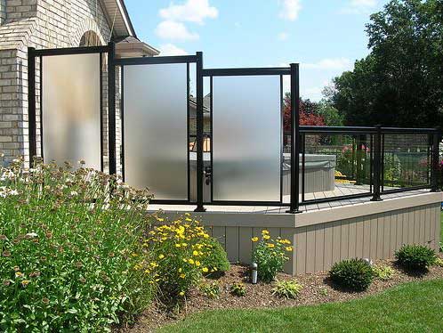 Glass Privacy Screens installed in Barrie