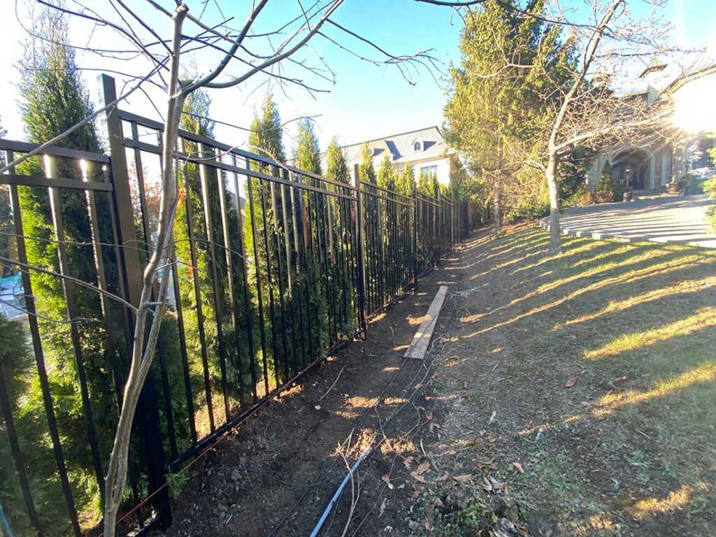 Steel Fence Panels installed in Barrie-Simcoe County