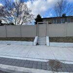 Barrie Fence-Vinyl Fence- Tan Vinyl Privacy Fence-Pvc Fence-Plastic Fence installed in Toronto